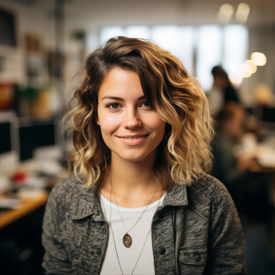 Retrato de Joana Silva sorrindo